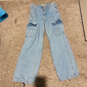 Levi's Jeans | Levi’s ’94 Baggy Cargo Jeans light blue Size 25 Drawstring Hem